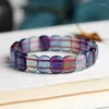 Bangle JoursNeige Fluorite Natural Stone Bracelet Original Hand Row Colorful Fashion Bracelets For Women Men Jewelry