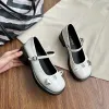 Sandali tallone grosso sandali donne 2023 nuove scarpe lolita giapponese mary jane scarpe donne girl vintage studentesche jk uniform piattaforma scarpe
