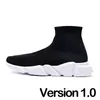 Femmes Hommes Designer Balensiaga Chaussette Chaussures Speed Trainer Noir Blanc Rouge 2.0 Bas Og Semelle En Caoutchouc Rose Mousse Chaussettes Baskets Mocassins Coureurs Baskets Jogging Marche