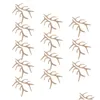 Dekoracyjne kwiaty wieńce Rzemiosła rzemieślnicy jelenie sztuczne rogi świąteczne renifer fałszywy mini mini róg plastikowe drzewo ozdoby