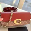 New premium organ style splicing serpentine leather detachable shoulder strap with vintage made old chain size23X11cm bag