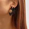 Boucles d'oreilles Ingemark Boho coloré grand pétale de fleur irrégulière pour les femmes mode coréenne 2024 oreille tendance Y2K bijoux accessoires