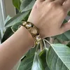 Bangle Big Waterdrop Crystal Pave Wide Cuff Bangles For Women Luxury Designer Statement Chunky Winter Cool Jewelry