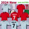 2024 Euro Cup Portuguesa Portugal camisas de futebol RONALDO JOAO FELIX PEPE BERMARDO B.FERNANDES camisa de futebol 24 25 J.MOUTINHO camisa de futebol masculino kit infantil feminino DI