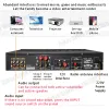 Högtalare 4000W Bluetooth -förstärkare Stöd 4 väg Mikrofon Inmatning USB SD FM AUX Digital Audio Stereo Amplificador Högtalare Fjärrkontroll