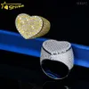 Bijoux de créateur Hot Sell Hip Hop S925 VVS MISSANITES CUSTUST CUSTUME RAPPER HIP HOP 925 STERLING VVS VVS Iced Out Moissanite Men Diamond Ring