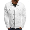 Heren Jackets Casual denim jas klassieke stijl mode slanke gewassen retro blauwe jeans jas mannelijke merkkleding