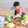 Sand Play Water Fun Baby Beach Toys Game Sandbox Spela Sand Water Set Sand Cube Soft Plastic Summer Toys Beach Sand Bucket Castle Mold Baby Bath Toy 240321