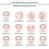 Face Massager Natural Jade Facial Massager Guasha Scraper för ansikts Guasha meridian muskelavslappning och hudförbättring 240321