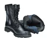 Fitnessschuhe Militärstiefel Stahlkappe Outdoor Mann Schnee Knöchel Schaffell Arbeitssicherheit Jagd Wandern Männliche Armee Taktischer Kampf