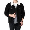 Vestes pour hommes 2024 hiver Bomber veste japonaise mode homme velours côtelé coton chaud manteaux rembourrés veste décontractée vêtements pour hommes