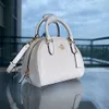 Counter High Quality Luxury Explosive Shoulder Fashion Bag New Classic Glacier White Old Flower Sydney Half Moon Bag Handheld Crossbody Mantou Bag