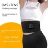 Ceinture Minceur Bande de Massage de Forme de Corps de Chargement USB - Bande de Massage de Forme d'entraînement Musculaire Abdominal 19 Bande de graphène de Stimulation Musculaire 240321