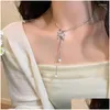 Collane con ciondolo Collana girocollo vintage Nappe da donna eleganti Collana con lunghezza regolabile Pendenti con gioielli H9Ed Drop Delivery Otu2W