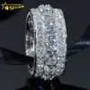 Designer Bijoux Vente Hip Hop S925 VVS Moissanite Vente chaude fine hommes bagues de fiançailles 925 argent moissanite bague en diamant glacé bijoux