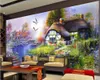 Tapeten 3D-Tapete für Wände in Rollen Europäische Landschaft Ölgemälde Landschaft Home Decor PO Schlafzimmer an der Wand