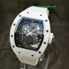 RM Uhr Schweizer Uhr Taktische Uhr RM055 Serie Weiße Keramik Manuelle Maschinen RM055 41,5*50mm