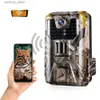 Jacht Trail Camera's Suntekcam 4K Video Live WIFI900PRO Trail Camera 30MP WIFI Toepassing Bluetooth Controle Nachtzicht Outdoor Wildlife Photo Viewer Q240321