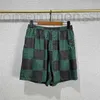 Mens Shorts Designer Designer European Summer Fashion Trendy Brand New Chessboard Checkered Print Beach Pants Capris and Womens Casual H4bt K5lf