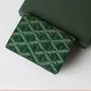 Herrkorthållare Designer Wallet Women Purse High Quality Letter Canvas Mini Walls Luxury Card Holder Organizer With Box