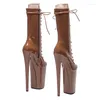 Dance Shoes 23CM/9inches PU Upper Modern Sexy Nightclub Pole High Heel Platform Women's Boots 082