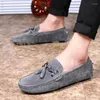 Casual Shoes Fashion Trends Leather For Men Comfort Formal Slip-on Soft Bottom Round Head Mens Driving Business Loafers