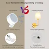 Wall Lamp Led Magnetic Suction Night Light 360° Rotatable USB Rechargeable Bedroom Bedside Decor