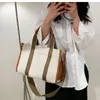 Umhängetaschen hochwertige große Kapazität Frauen 2024 Trendy Mode Canvas Messenger-Tasche Einfache Handtasche