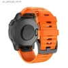 Watch pasma 26 22 22 20 mm Sile Szybkie pasmo paskowe dla Garmin Fenix ​​6x 6 7s 7x 7 Pro 47 51 mm 5x Epix Gen 2 Bransoletka na rękę Y240321