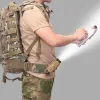 Tactical Hunting Molle Nylon ficklampa påse 360 ​​grader roterbar utomhus ficklampa täcker hölster fackla fall bärbar fackla