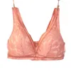 Reggiseni X111 Modello primaverile Reggiseno di grandi dimensioni con pizzo raccolto sulla schiena sexy senza bordi Coppa laterale per il seno che tiene la biancheria intima Plus