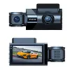 Автомобильный видеорегистратор Автомобильные видеорегистраторы с 3 объективами, видеорегистратор Hd 1440P, видеорегистратор, Wi-Fi, GPS, видеорегистраторы ночного видения, петля, черный ящик, с G-сенсором A6, Drop De Ot4Aw