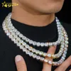 Designer smycken som säljer S925 Hot Sale Rapper D VVS Diamond 8mm 10mm halsbandsarmband 925 Sterling Silver Hip Hop Moissanite Tennis Chain