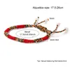 Bangle 1PC Lucky Weaved Braided Bracelet Handmade Buddhist Knots Adjustable Rope Tibetan Infinity Charm Men Women Jewelry