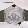 人気の豪華なAPリストウォッチ壮大なロイヤルオークオフショア15720stメンズウォッチアボカドオートマチックマシンスイススイス有名な時計時計4月42mm