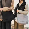 Väska canvas axel crossbody för damer stora dam satchels unisex stora kvinnliga messenger väskor