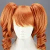 Парики HAIRJOY 45 см средней длины оранжевый парик для косплея термостойкий костюм вечерние синтетические парики 2 клипсы на хвост 7 цветов