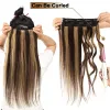 Extensões de cabelo snoilite clipe em extensões de cabelo humano 5 clipes peruca 1424 Polegada 75105g extensão natural grampo de cabelo grosso loiro