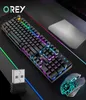 24G Wireless Gaming Tastatur Maus Combo RGB Hintergrundbeleuchtung Tastatur Optische Maus Für Macbook Laptop PC Gamer Computer1742483