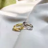 Ringar för kvinnors förlovningsring bröllopsringar designer fashionabla utsökta populära 18k guldpläterade klassiska smycken gåvor mens nagelring Cyd24032101