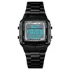 Armbanduhren SKMEI 1381 Großes Zifferblatt Glas Spiegel Uhr Mode Outdoor Relogio Masculino Sportuhr Männer Digital Alarm Countdown