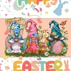 Party Decoration Elf Colorful Welcome Door Sign Easter Home Wood Ornament Pendant