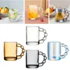 Mugs 350ml Clear Glass Water Cup With Handle Drinkware Large Capacity Novelty