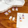 Pendientes colgantes con bonitos dibujos de bruja, momia, colgante esmaltado, joyería para oreja de fantasma de murciélago, regalos de fiesta de Halloween para mujeres y niñas