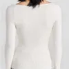 OEMメーカープライベートラベルフィットネスウェア新しいスタイルホロークロップトップレディースTシャツヨガシャツ秋の長袖女性タンク
