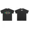Camisetas masculinas New American Do Old Color Logo Impresso Letras Simples High Street T-shirt Casual Tendência Mangas Curtas