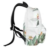 Zaino stile giardino piante tropicali fiori borse da scuola per studenti laptop personalizzati per uomo donna donna viaggio Mochila