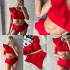 Costumi da bagno da donna 2024 Costume da bagno con volant monospalla Bikini sexy di alta qualità Stampa donna Biquini brasiliano Vita Beachwear Swim
