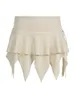 Skirts Y2k Ruffles Irregular Pleated Women Skin Tie Up Vintage Mini Harajuku Chic Fairycore Korean Clothes Aesthetic