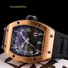 RM Watch Orologio da corsa Orologio sportivo Rm029 Machinery 40 mm Cronografo in oro rosa 18 carati